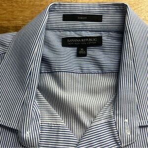 Banana Republic Mens Non-Iron Slim Fit Dress Shirt XL